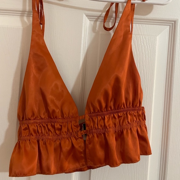 Tie strap top Sz small - Picture 2 of 3